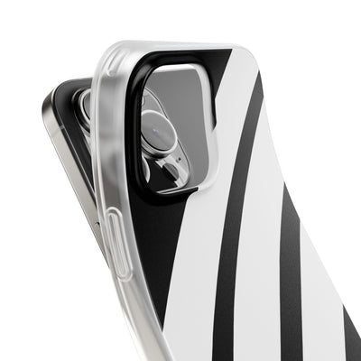 Obsidian White Bars · Soft Handyhülle für iPhone