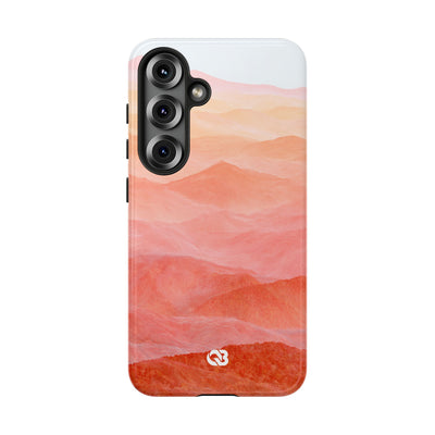 Alpenglow Ridge Vista · Tough Phone Case for Samsung · Orange