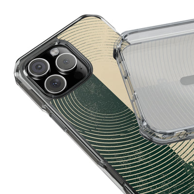 Green Impact MagSafe Phone Case for iPhone - Evergreen Split Grain