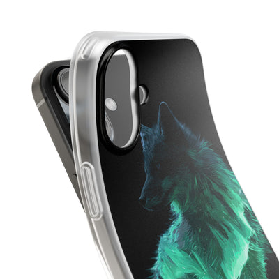 Nordic Aurora Fox · Lite Phone Case for iPhone ·  Teal