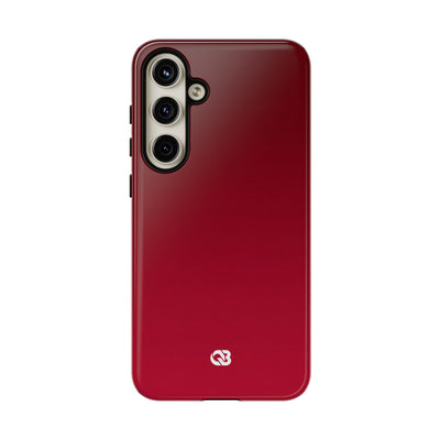 Red Tough Phone Case for Samsung - Crimson Velvet Fade