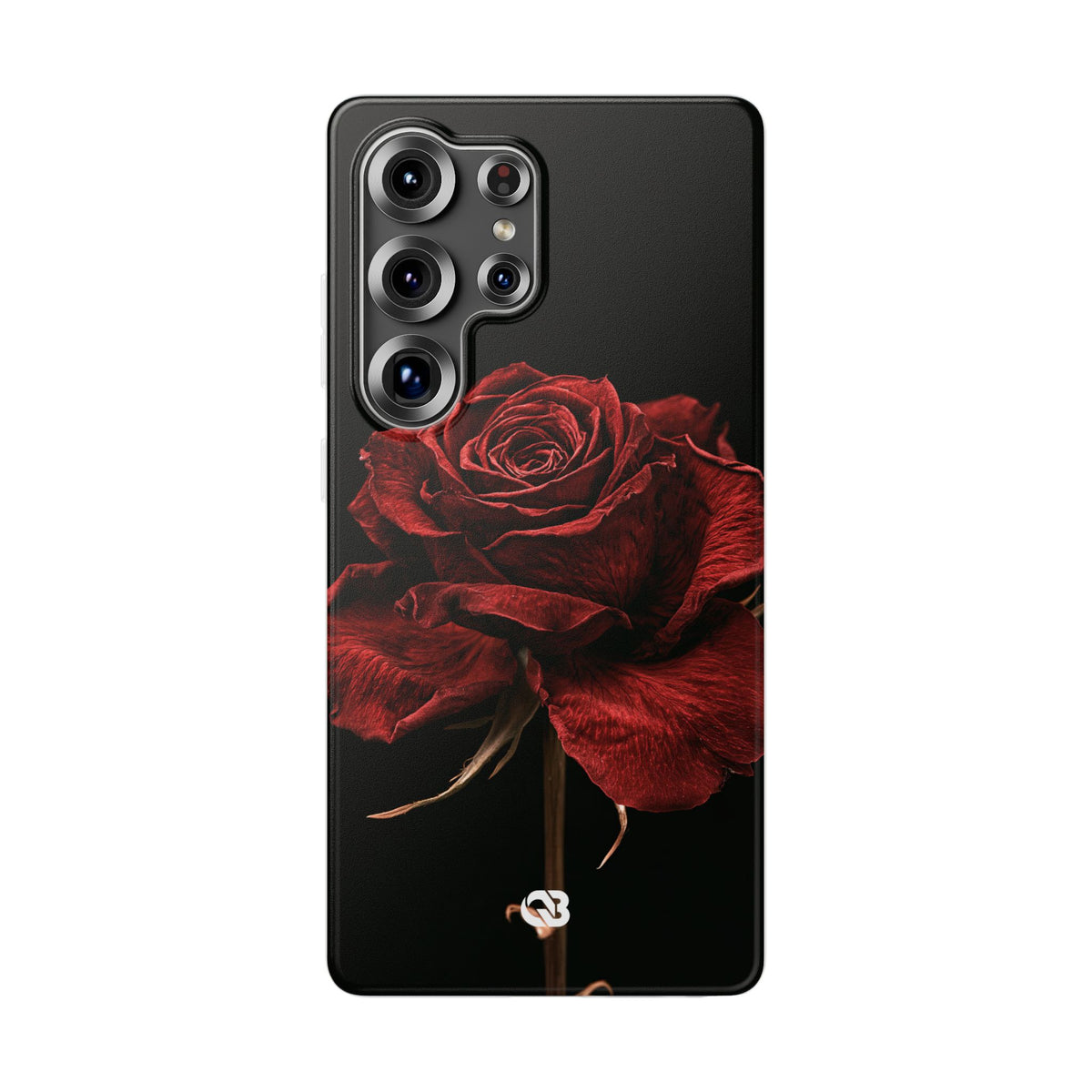 Crimson Noir Rose · Lite Phone Case for Samsung · Black