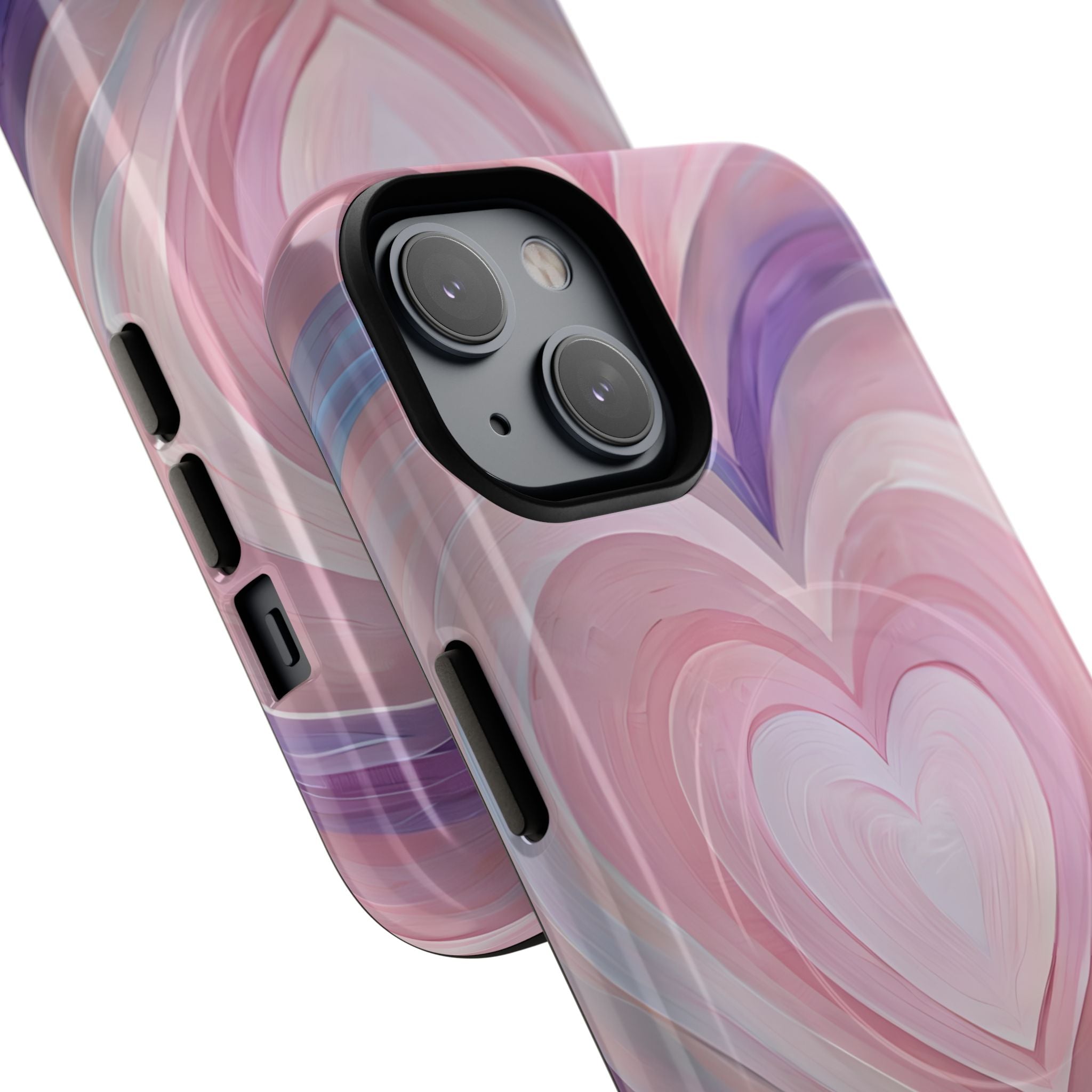 Lavender Pulse Hearts · Tough+ Magsafe
