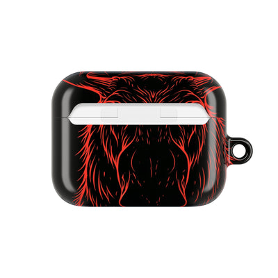 Crimson Horizon Moose · Hard Case for AirPods & AirPods Pro · Black