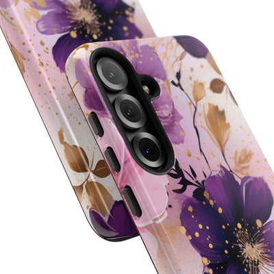 Gilded Violet Bloom · Tough Phone Case for Samsung