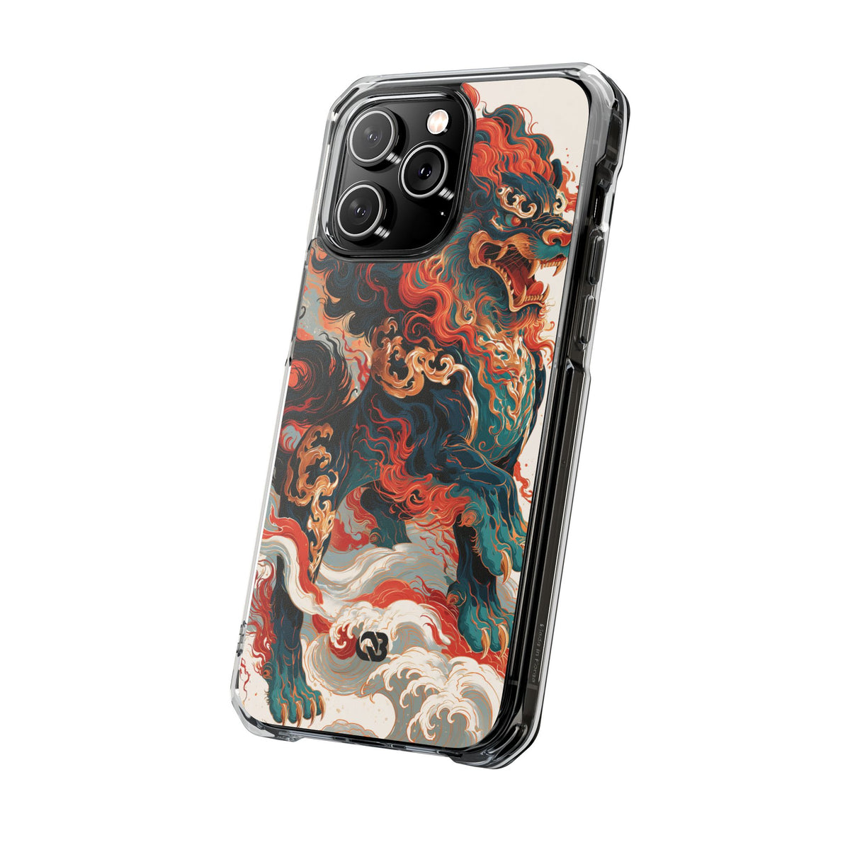 Imperial Shishi · Clear Impact Magnetic Phone Case for iPhone · Teal