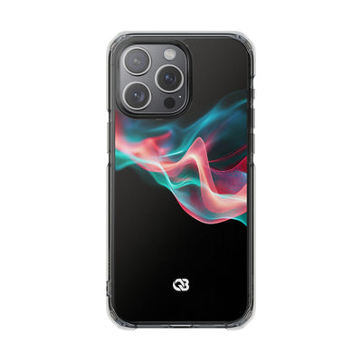 Digital Frequency · Clear Impact Magnetic Phone Case for iPhone · Black