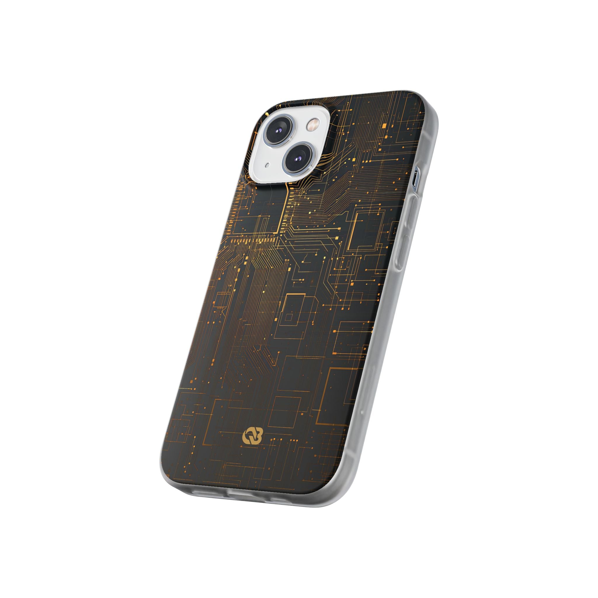 Gold Lite Phone Case for iPhone - Amber Core Mainframe