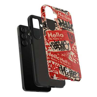 Slap Tag Collage · Tough Phone Case for Samsung · Red