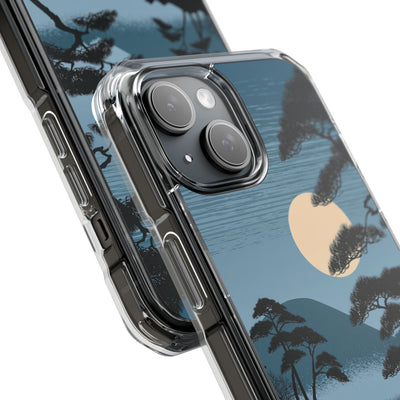 Blue Impact MagSafe Phone Case for iPhone - Midnight Kyoto Pine