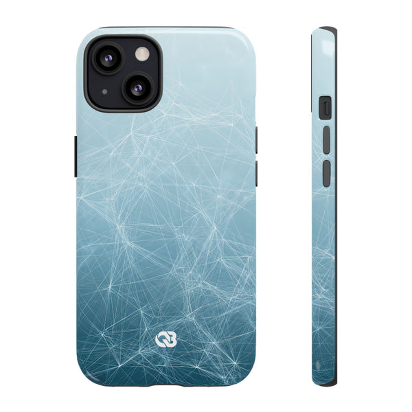 Linear Lattice · Tough Phone Case for iPhone · Blue