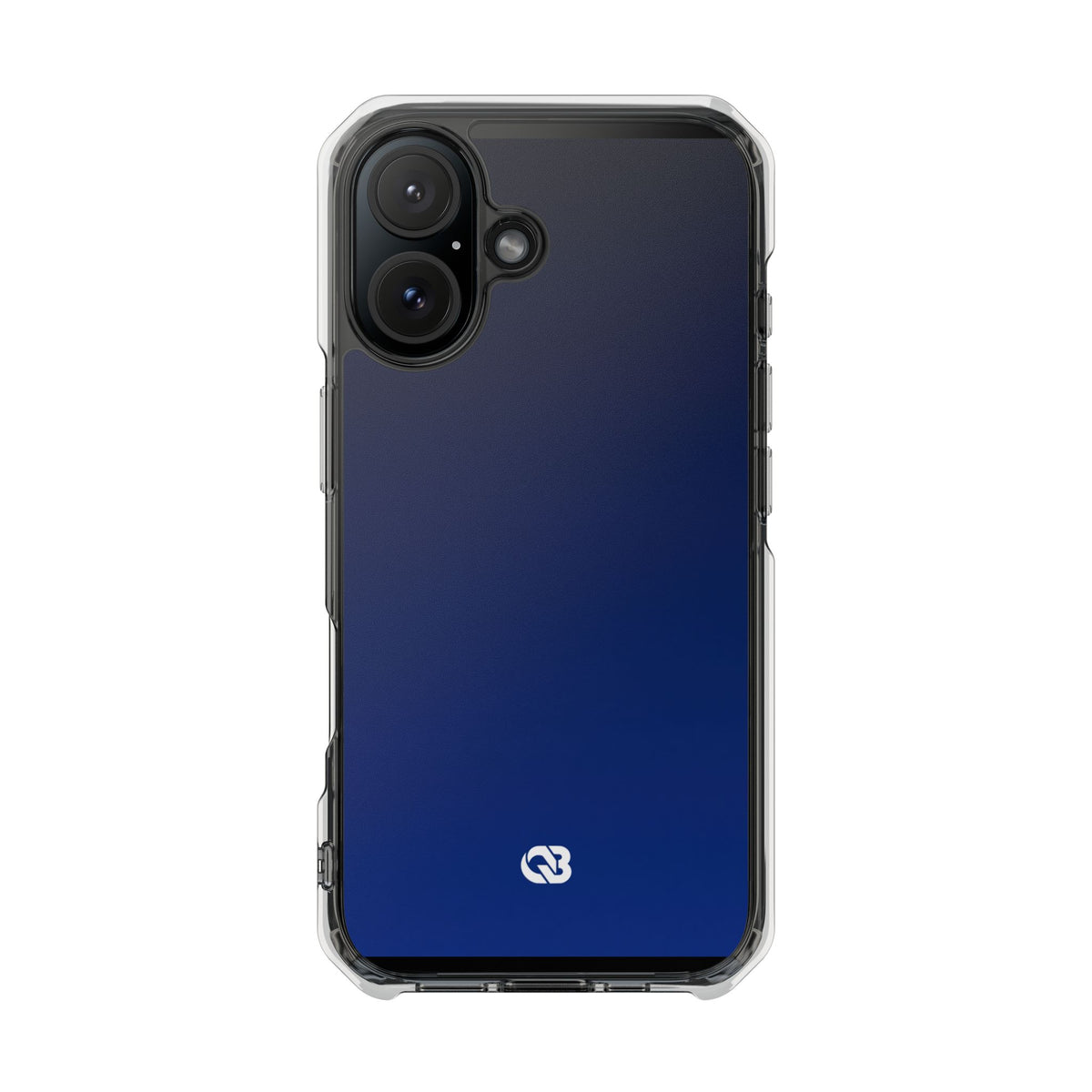 Midnight Cobalt Gradient · Clear Impact Magnetic Phone Case for iPhone · Blue