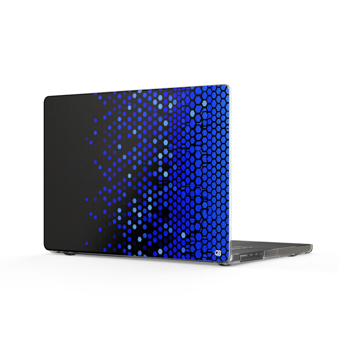 Cobalt Hex Dispersion · Clear Hard Case for MacBook · Blue