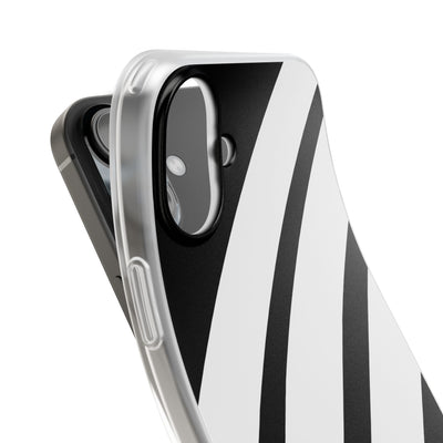 Obsidian White Bars · Soft Handyhülle für iPhone