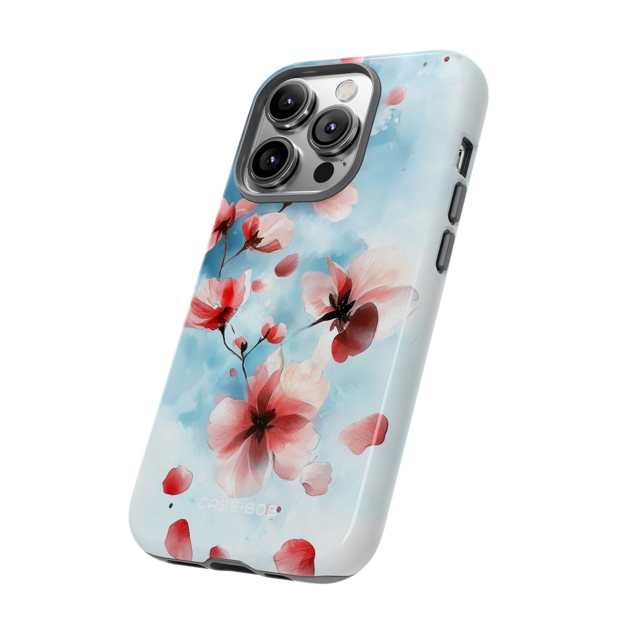 Pink Blossom Drift iPhone 14 Pro Cover - Tough