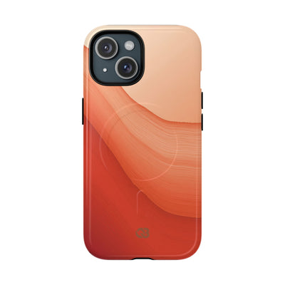 Terracotta Flow · Tough 2.0 Magnetic Phone Case for iPhone · Orange