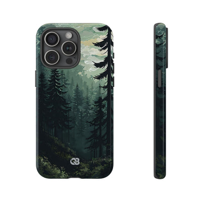 Misty Pine Shadow · Tough Phone Case for iPhone