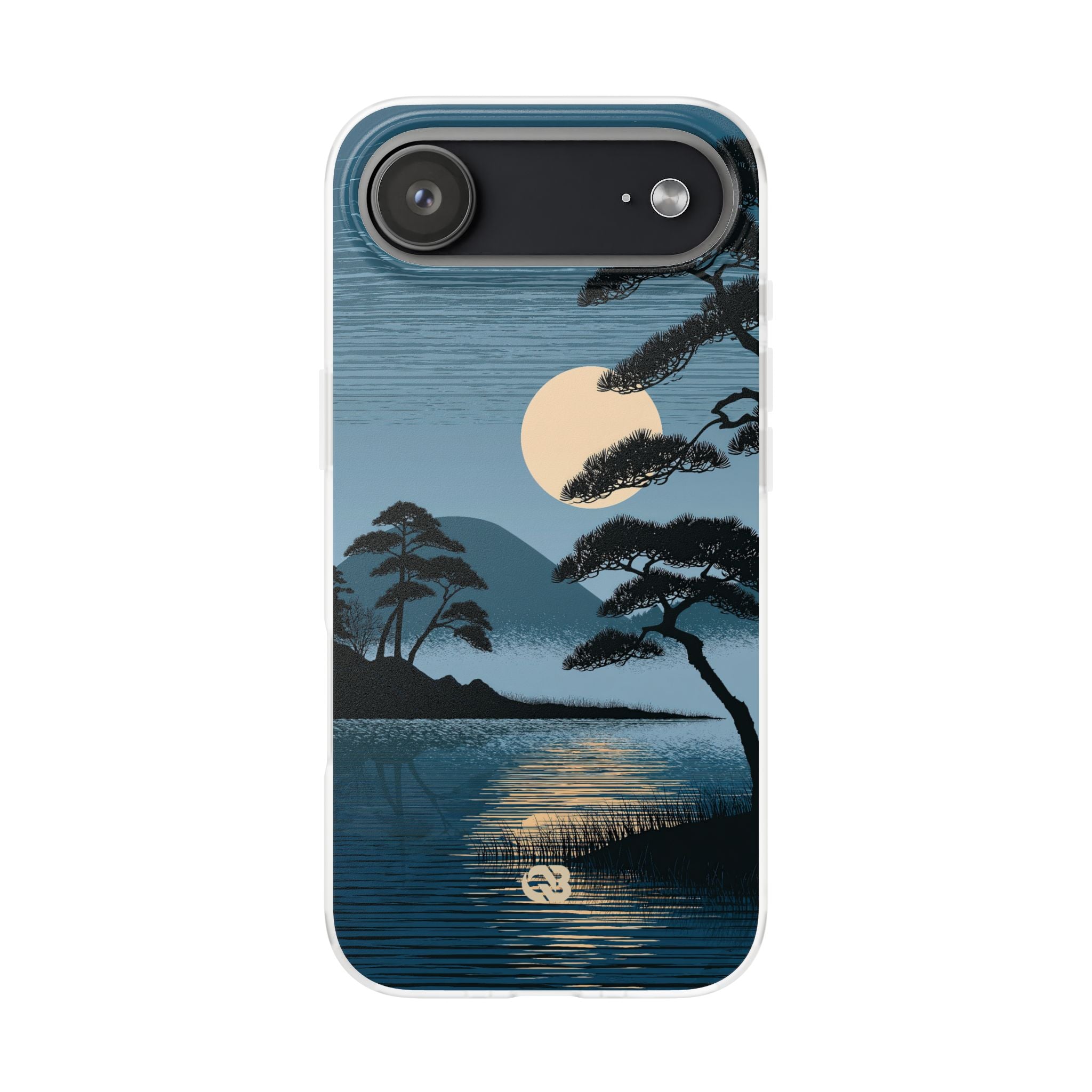 Blue Lite Phone Case for iPhone - Midnight Kyoto Pine