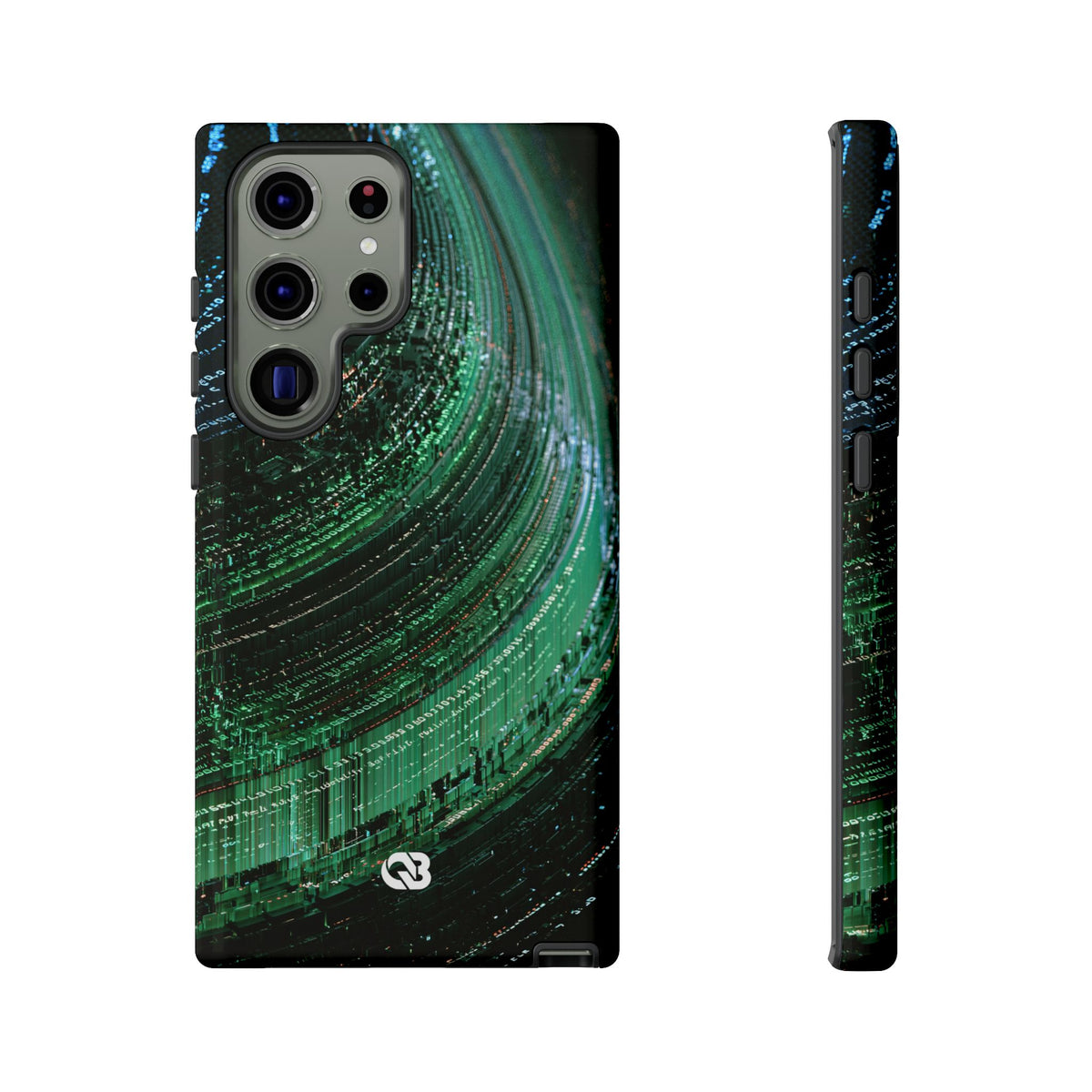 Orbital Data Stream · Tough Phone Case for Samsung · Green