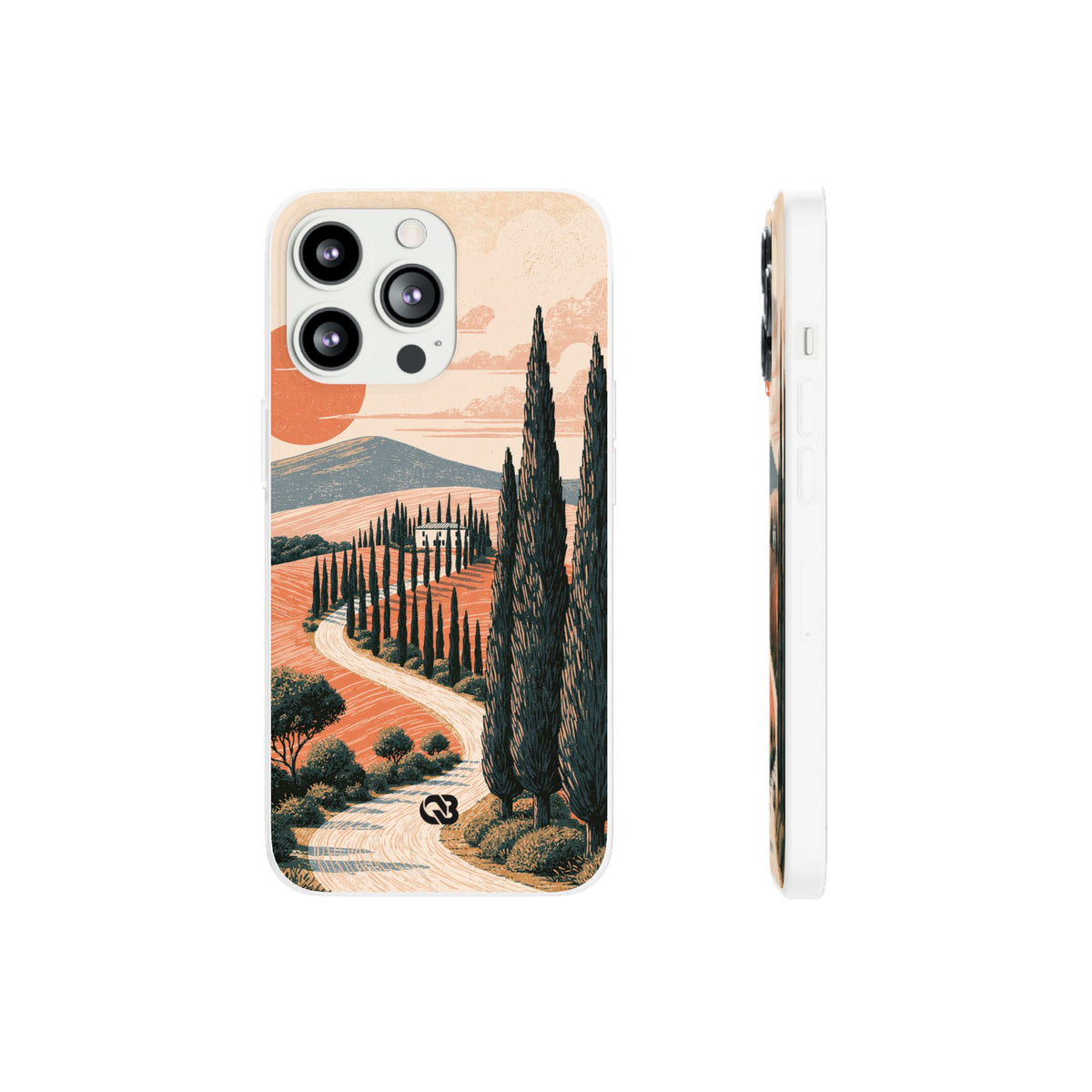 Tuscan Cypress Horizon · Lite Phone Case for iPhone ·  Orange