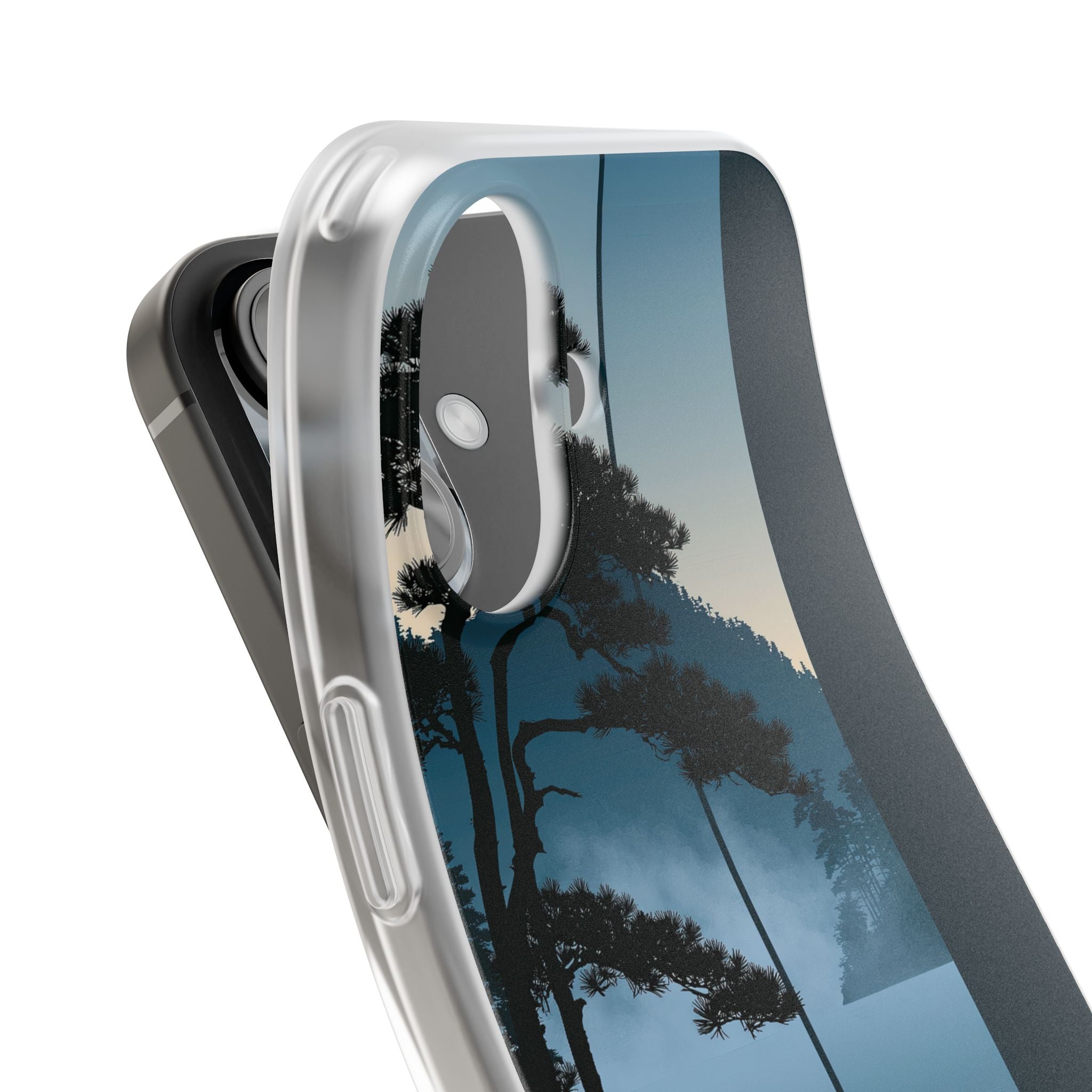 Blue Lite Phone Case for iPhone - Kyoto Mist Pine
