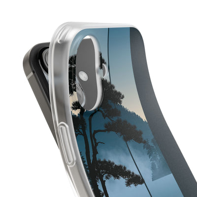 Blue Lite Phone Case for iPhone - Kyoto Mist Pine