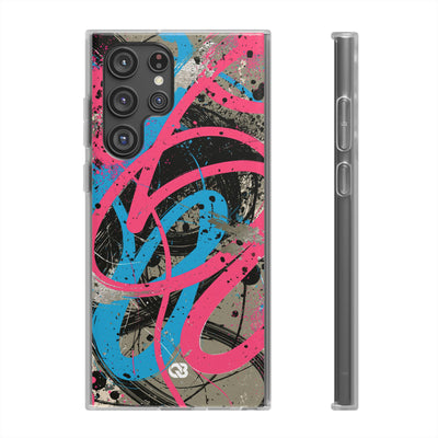 Cyber Splatter Flow · Lite Phone Case for Samsung · Pink