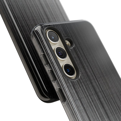 Grey Tough Phone Case for Samsung - Static Vertical Dither