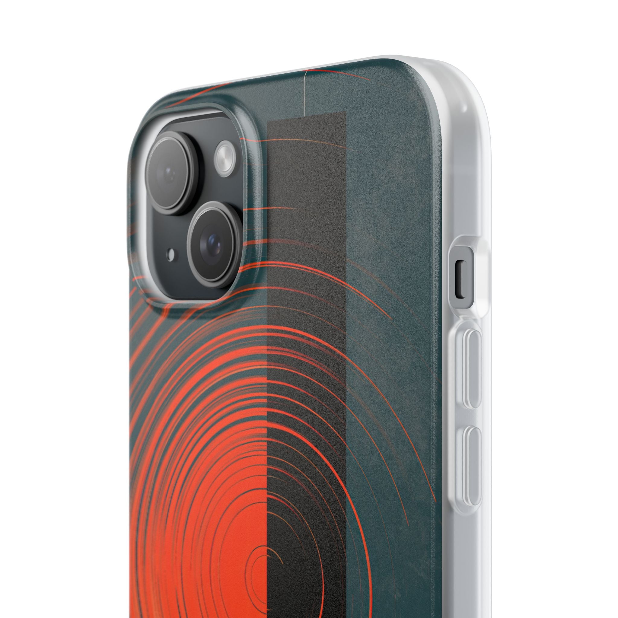 Teal Lite Phone Case for iPhone - Burnt Slate Radial