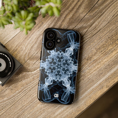 Blue Tough Phone Case for iPhone - Glacial Smoke Crown