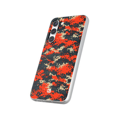 Signal Pixel Camo · Lite Phone Case for Samsung · Orange