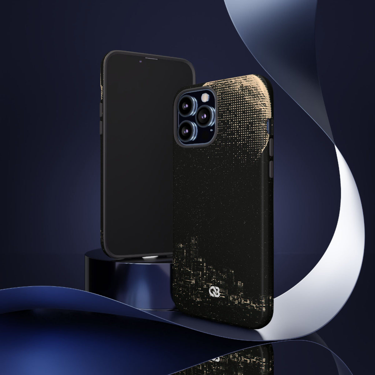 Lunar Metropolis Nocturne · Tough Phone Case for iPhone · Black
