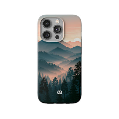 Teal Lite Phone Case for iPhone - Alpine Teal Horizon