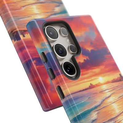 Crimson Shore Horizon · Tough Phone Case for Samsung