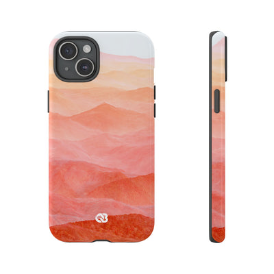 Alpenglow Ridge Vista · Tough Phone Case for iPhone · Orange