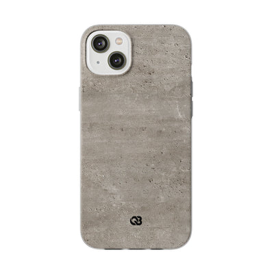 Grey Lite Phone Case for iPhone - Brutalist Stone Grit