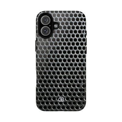 Silver Tough 2.0 Magsafe Phone Case for iPhone - Brutalist Steel Mesh