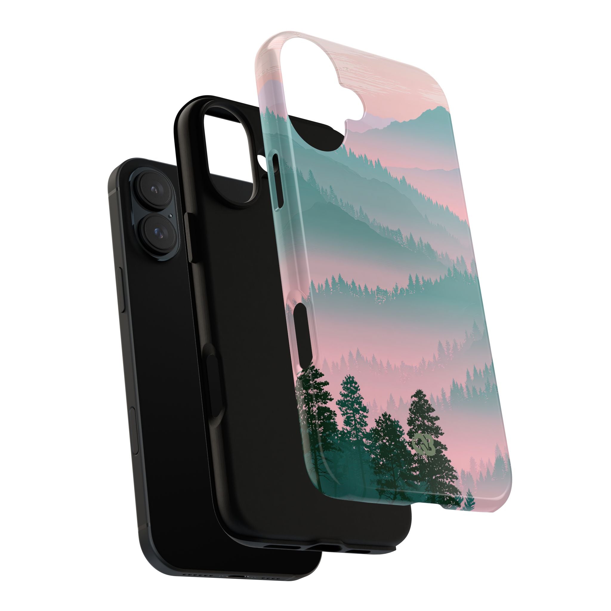 Teal Tough Phone Case for iPhone - Alpine Mist Teal