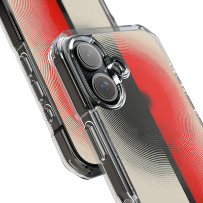 Red Impact MagSafe Phone Case for iPhone - Split Signal Red