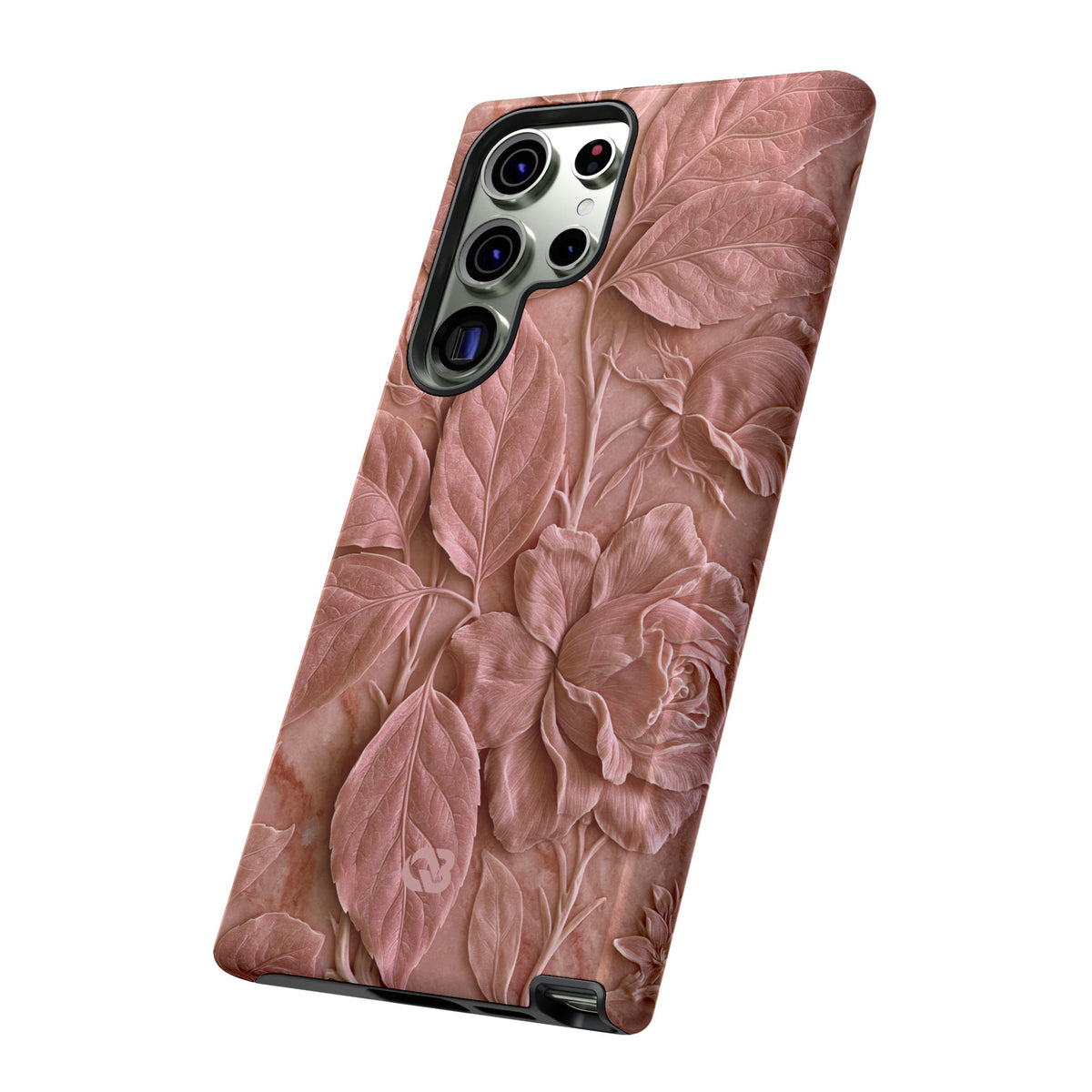 Blush Rose Relief · Tough Phone Case for Samsung · Pink