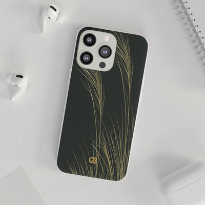 Golden Whispering Reeds · Lite Phone Case for iPhone ·  Green