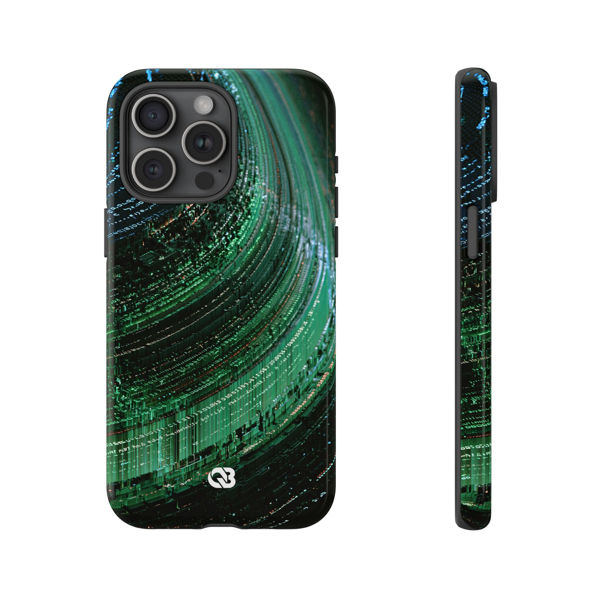 Orbital Data Stream · Tough Phone Case for iPhone · Green