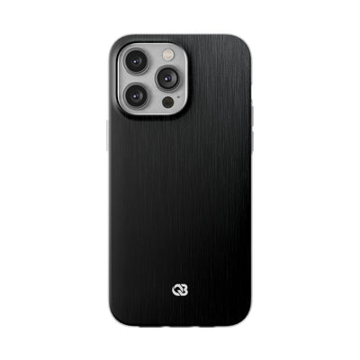 Black Lite Phone Case for iPhone - Brushed Obsidian Slate