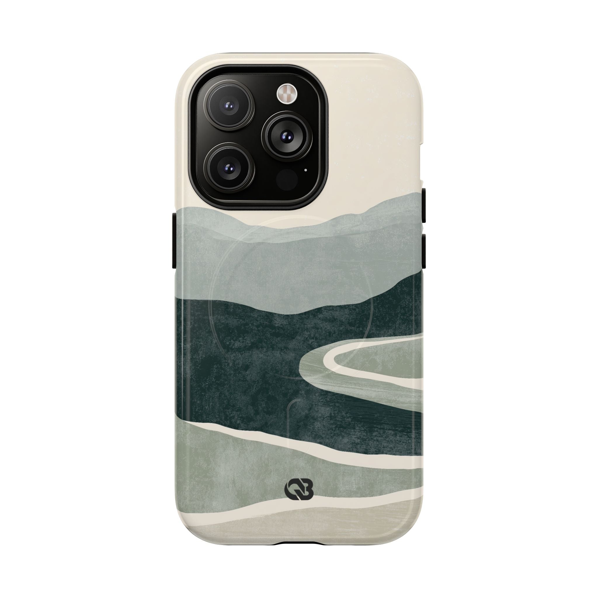 Green Tough 2.0 Magsafe Phone Case for iPhone - Misty Sage Valley