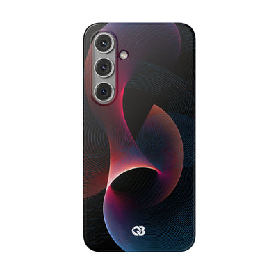 Black Lite Phone Case for Samsung - Cobalt Crimson Flux