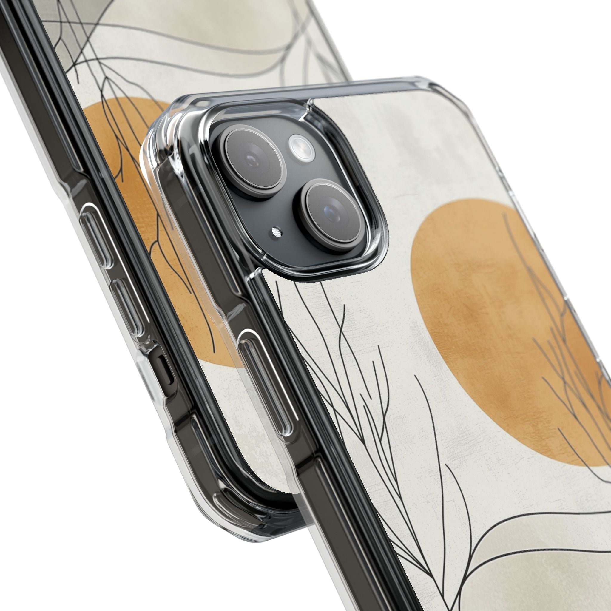 Orange Halo iPhone 15 Plus Cover - Impact