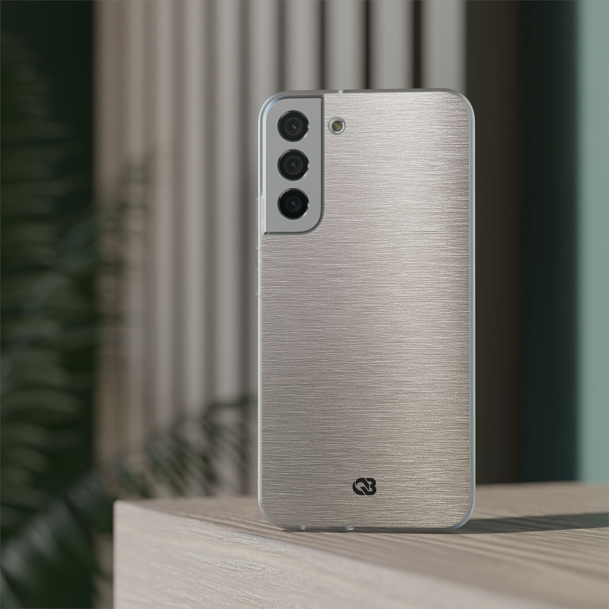 Grey Lite Phone Case for Samsung - Brushed Nickel Linen