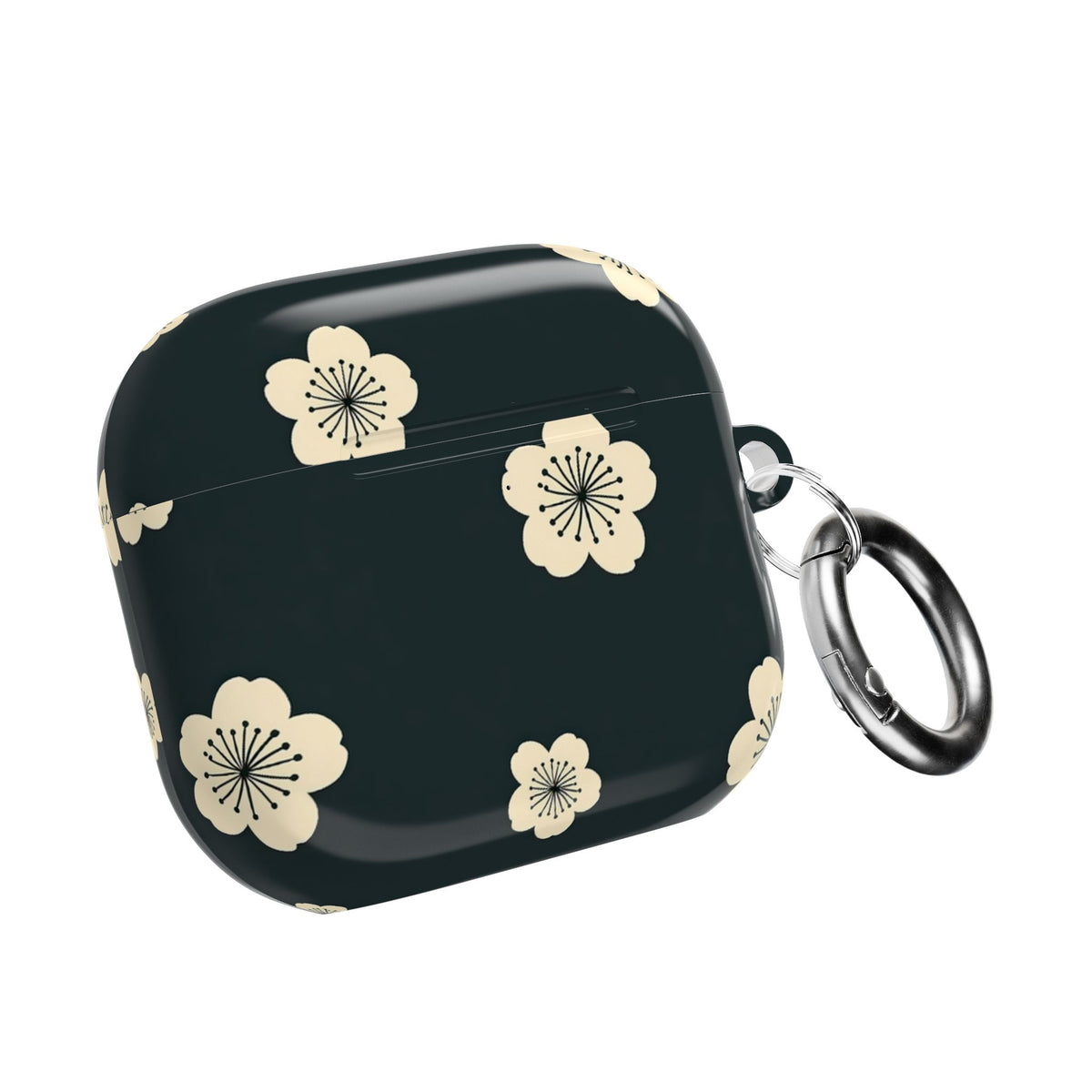 Midnight Sakura Bloom · Hard Case for AirPods & AirPods Pro · Black