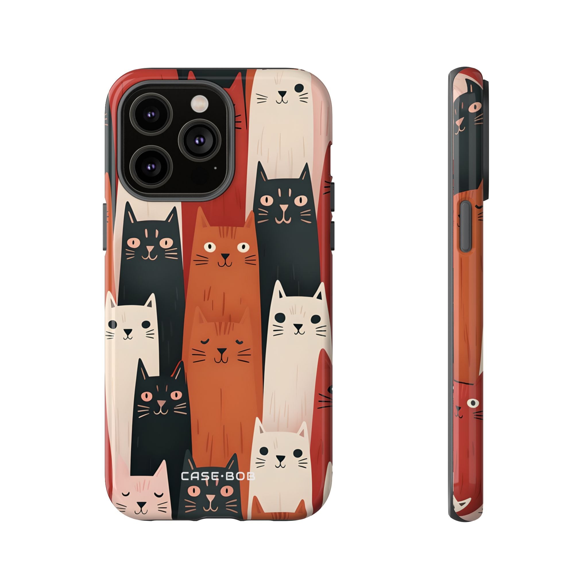Pitu elongated Cats Black iPhone 14 Pro Max - Kova
