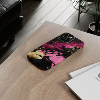 Magenta Liquid Gold · Tough Fundas para teléfono para iPhone